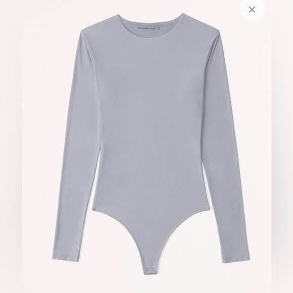 Abercrombie & Fitch Tops - ABERCROMBIE & FITCH Soft Matte Seamless Long-Sleeve Crew Bodysuit